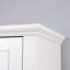 Armoire de rangement pour salle de bain avec 2 portes et salon en bois avec 6 tablettes