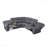 109.4" Sectional Sofa - Manual Reclining Function