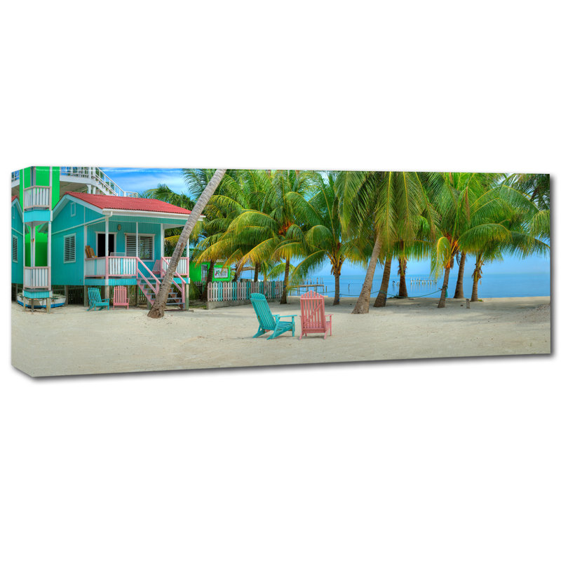 Schoodic «Island Time», reproduction de photo sur toile tendue, H 10 po x l 32 po