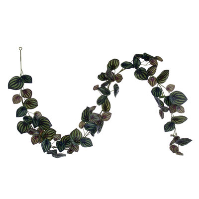 72" Artificial Watermelon Peperomia Garland
