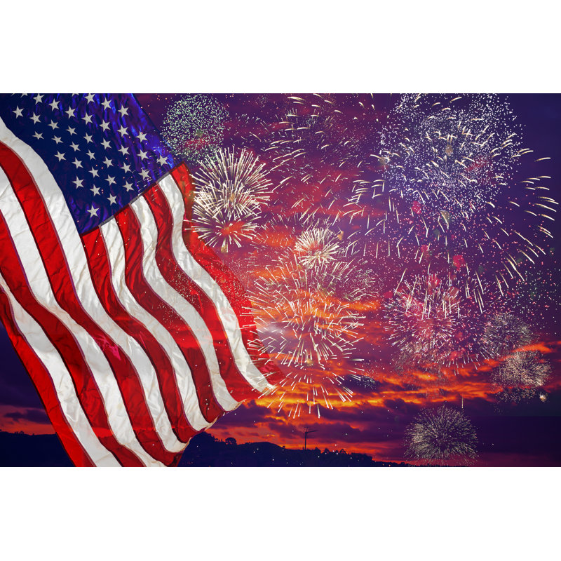 United States Flag - Wrapped Canvas Print, 20cm H x 30cm W x 3.8cm D