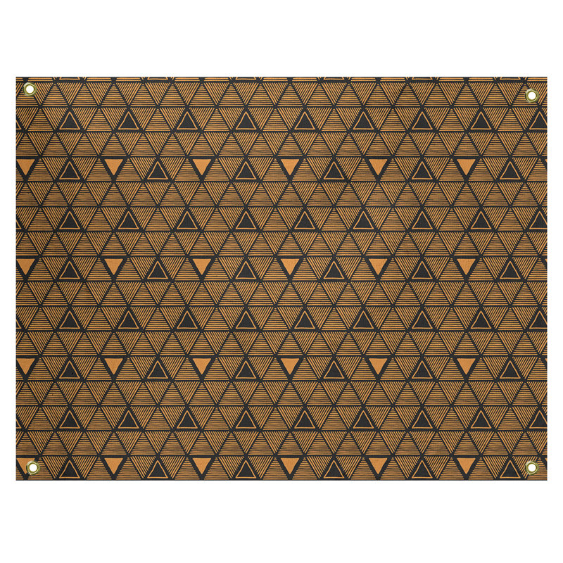 Jordao Polyester Tapestry, 26" H x 36" W, Orange/Black