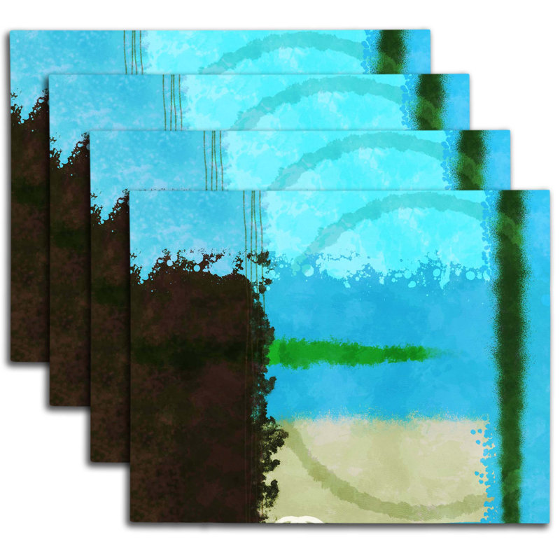Napperon abstrait en polyester