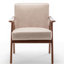 Chaise Comfy en microfibre, chameau, pour se détendre dans le salon