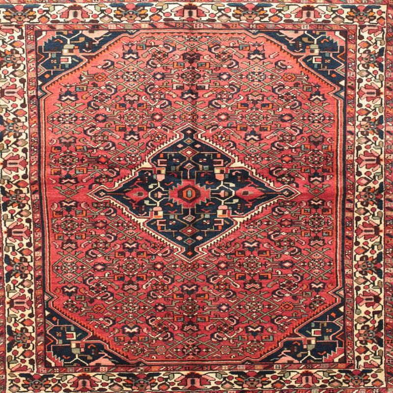 Tapis rouge à motif sud-ouest, Carré 8 pi