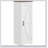 Farmhouse Single Barn Door Storage Cabinet (White)