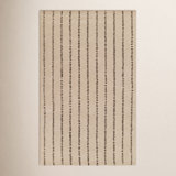 Momeni Simba Striped Wool Ivory Area Rug 3'6" X 5'6"