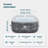 RELXTIME Square Portable Hot Tub 2-4 Person With Hot Tub Cover And Non-slip Seats, Outdoor Inflatable Blow Up Spa With 120 Bubble Jets, Built In Heater Pump, 2 Filter Cartridges