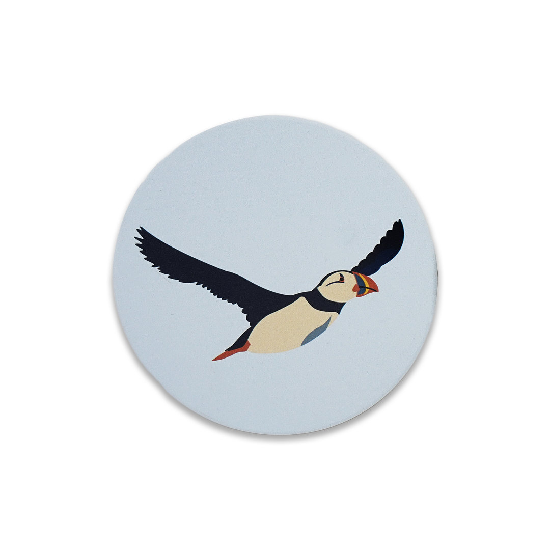 Untersetzer Single Keramik - RSPB Puffin (Hellblau)