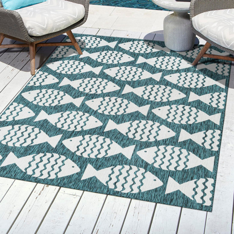 Tapis d'extérieur intérieur / extérieur Coastal, Rectangle 7 pi 10 po x 10 pi