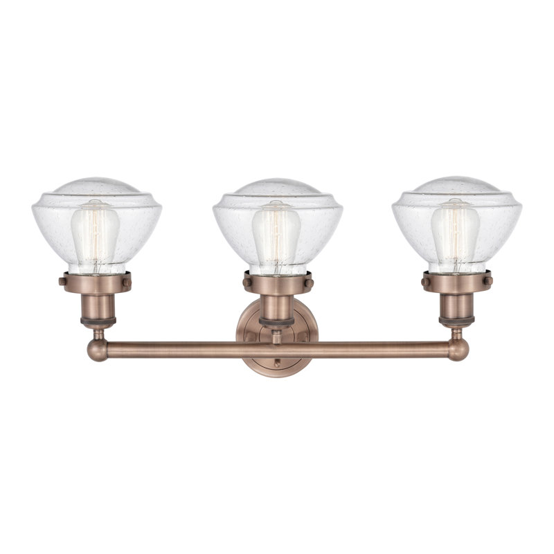 Éclairage pour meuble-lavabo 3 lumières 25 po Almarosa, Cuivre antique