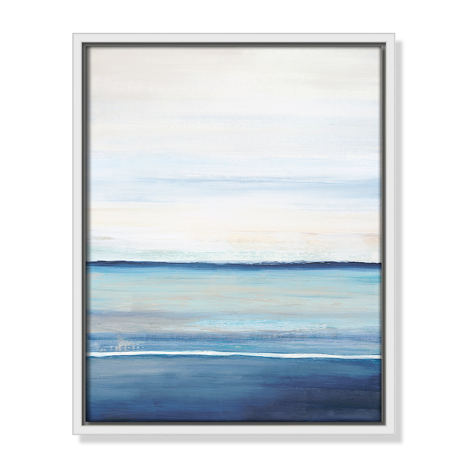 Distant Whispers by Filippo Ioco - Painting Print, White Framed Canvas, 15.5" H x 12.5" W x 2" D