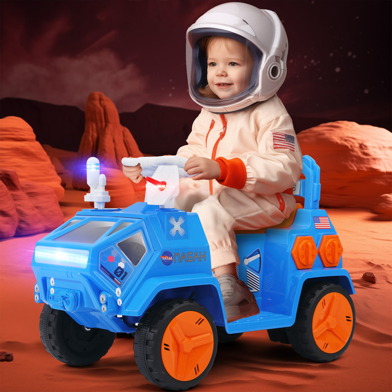 JOYLDIAS Battery Powered Ride On with Remote Control, Blue