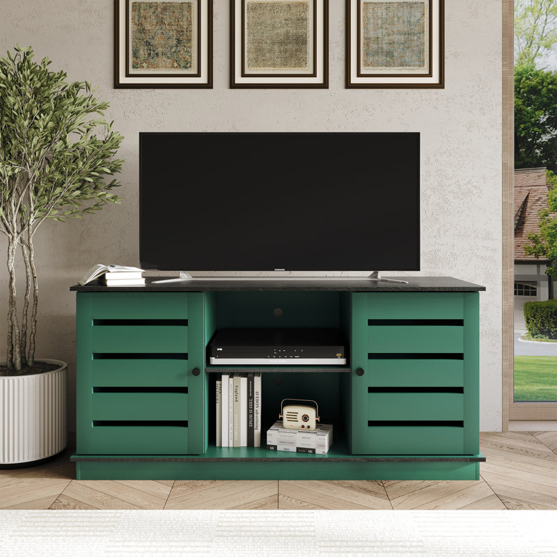 Abbriella TV Stand for TVs up to 60", Green