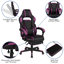 Massaging Adjustable Ergonomic Swivel Computer Gaming Chair with Fully Reclining Back and and Slide-Out Footrest-1923551753