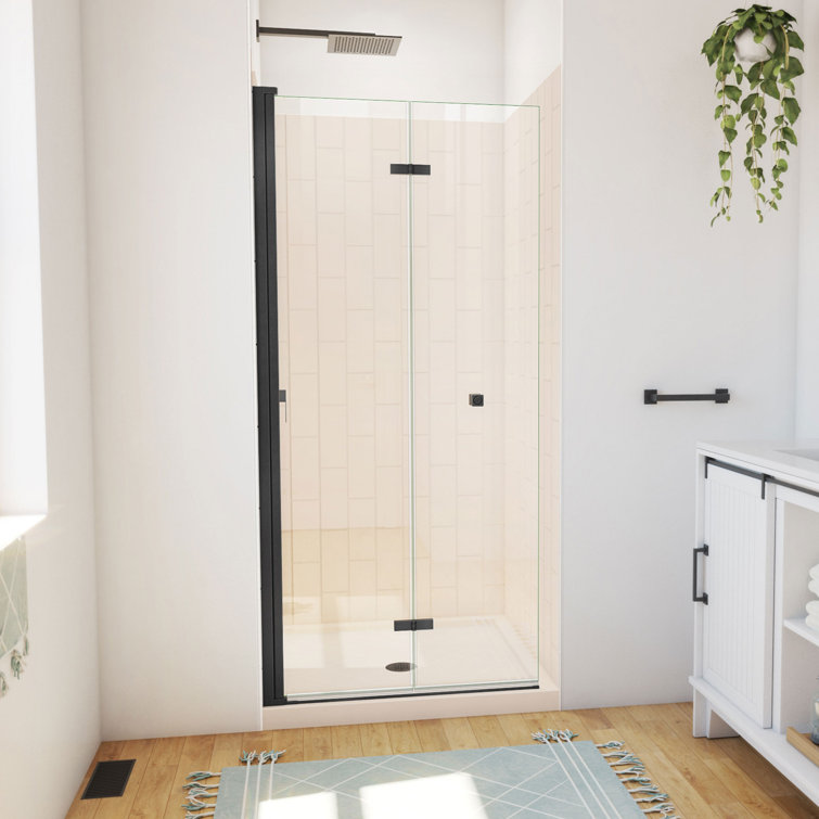 Aqua-Q Fold 36 W X 36 D X 76.75 H Frameless Square Shower Kit