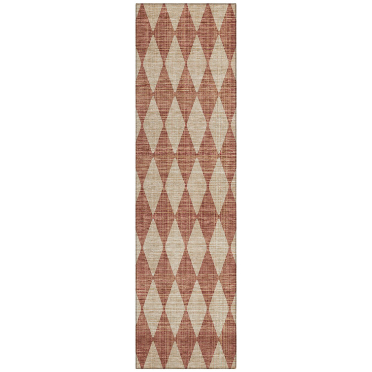 Loreen Flatweave Washable Geometric Indoor / Outdoor Rug