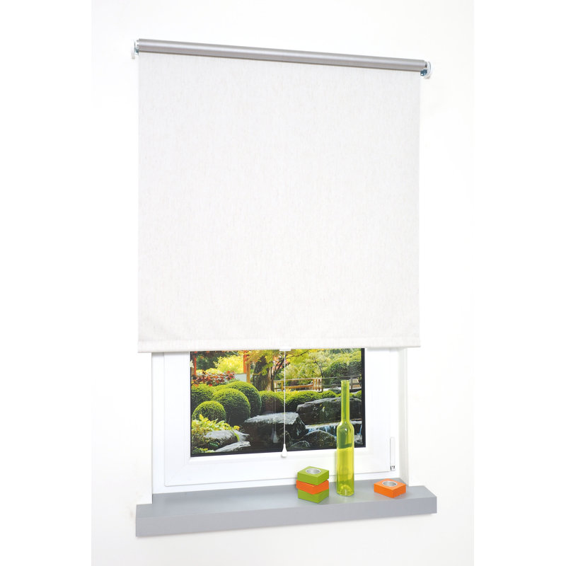 Blackout Roll-Up Blind, Silver, 182 x 180cm