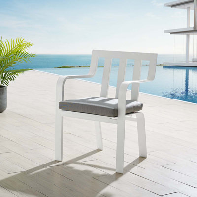 Baxley Stacking Patio Dining Chair with Cushion