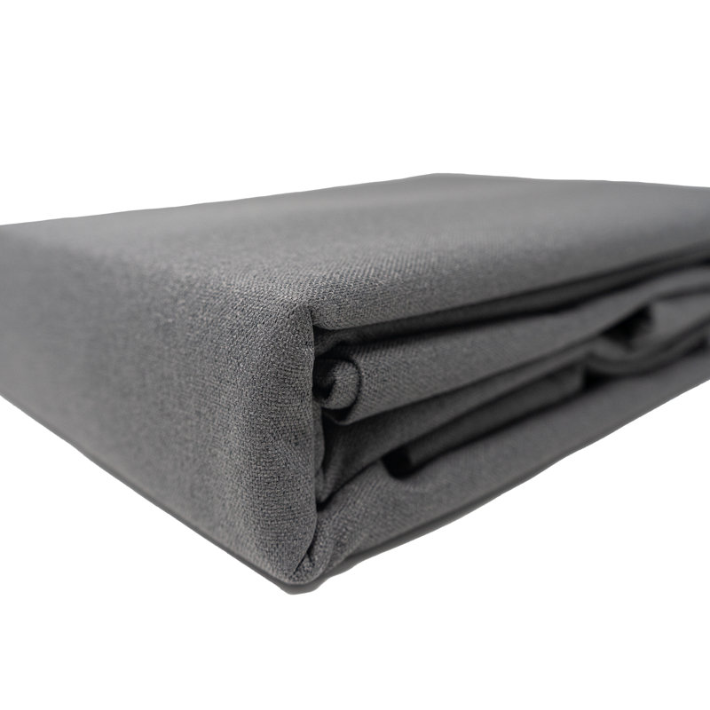 Paire de rideaux occultant 100% polyester, Gris Essex