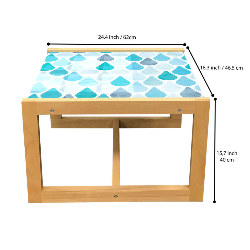 Jakye Sled Coffee Table, 62cm H x 46cm W x 40cm D