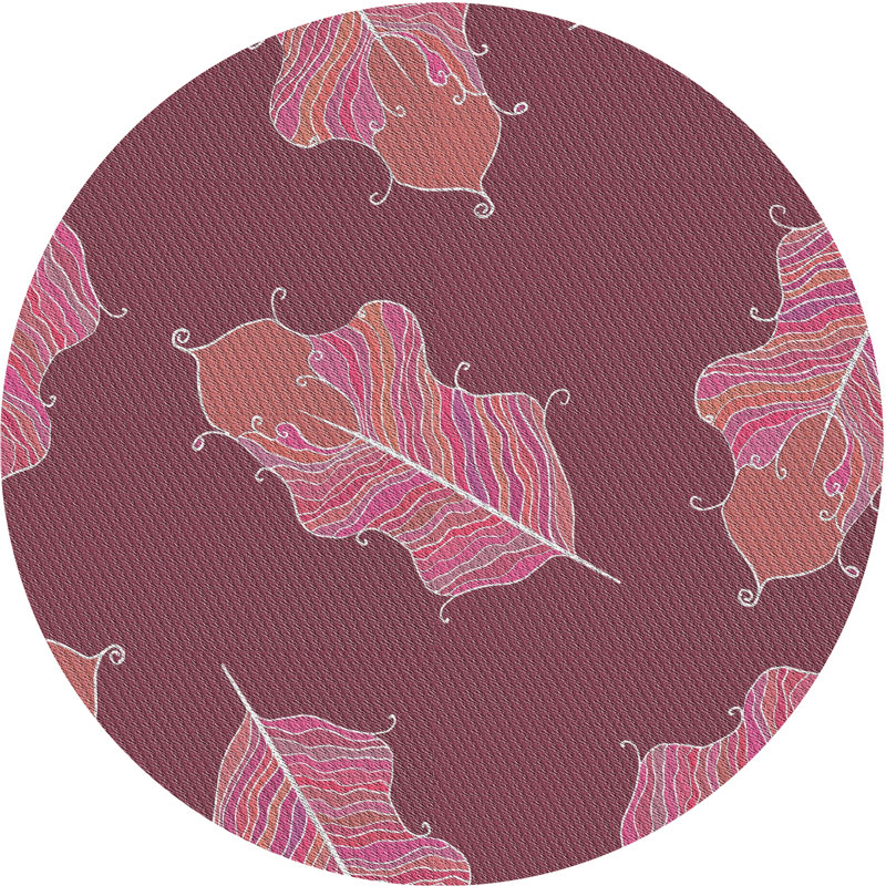 Tapis magenta foncé Albi, Rond 7 pi
