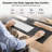 KT1 Ergonomic Under Desk Keyboard Tray with Adjustable Height, Negative Tilt, 360° Swivel, Slide-Out Rail, Left or Right Mouse Platform and KT Bridge 