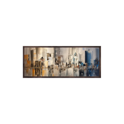Superbe peinture décorative en panneau de fibres à densité moyenne, 12,9 po x 27,6 po | Cadre 100% bois massif (épaisseur: 0,8 po) | Impression numérique de haute qualité sur panneau de fibres à densité moyenne à 100% (épaisseur: 0,1 pouce) | Décoration murale pour la maison et le bureau