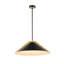 Baltic - Luminaire suspendu - 3 lumières - Noir / Laiton brossé - Abat-jour en fer-1319375434-1319375435