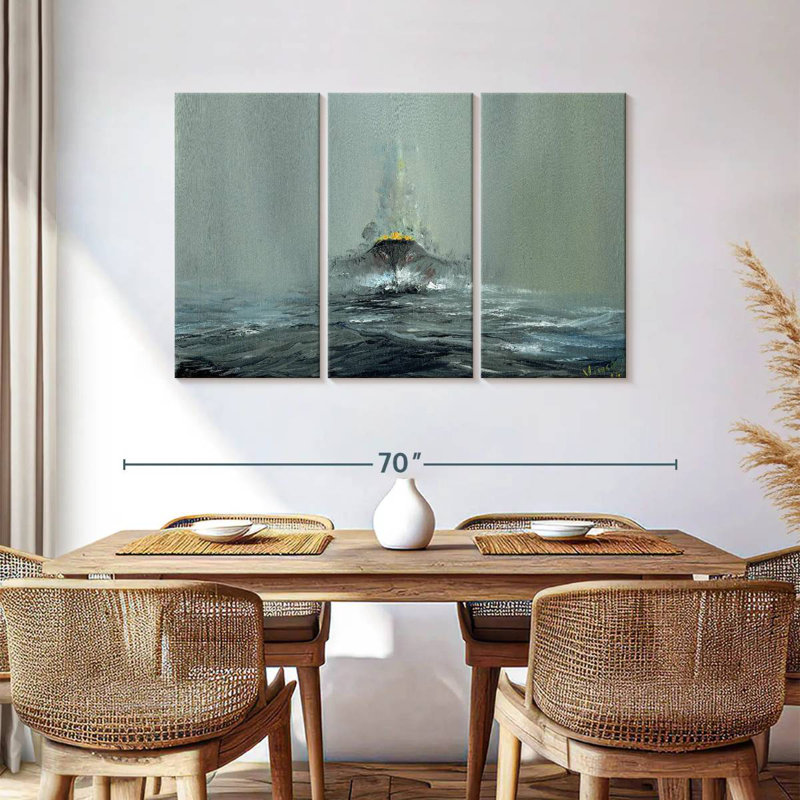 Mait Battleship Yamato 1945, 36" H x 57" W