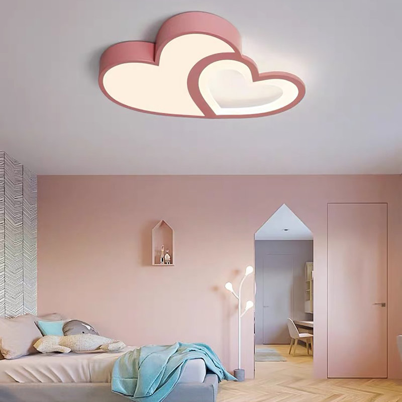 Kechi Acrylic LED Flush Mount, Pink