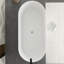 Baignoire autoportante 67 po en acrylique blanc