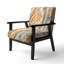 Fauteuil rembourré Mid-Century rembourré Mid-Century
