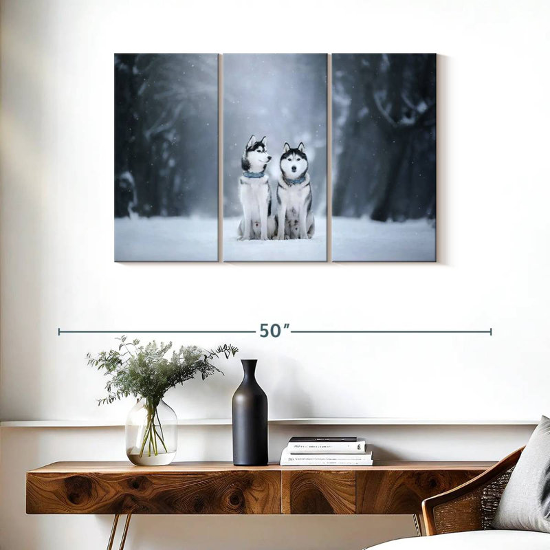 Brampt Husky Buddies, 24" H x 38" W