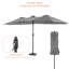 Lyles 15'x9' Rectangular Lighted Market Umbrella-662272299