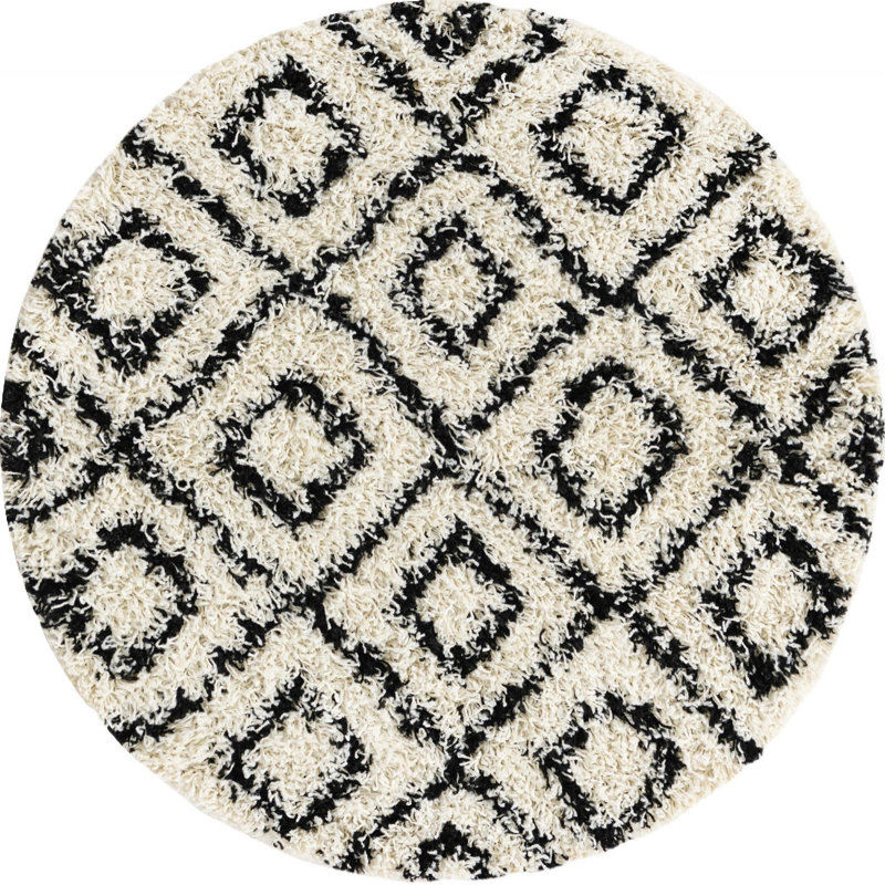 Attore Geometric Indoor Rug, Round 3'3"