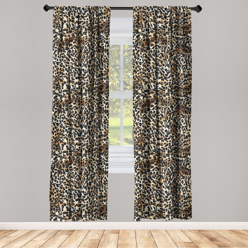 Cadney Semi Sheer Curtain Pair, 95" W x 56" L