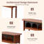 Console rétro de 44 po, table de vestibule, table de vestibule, table 100% en bois d'hévéa massif, panneau arqué, pieds de canette tournés à la main
