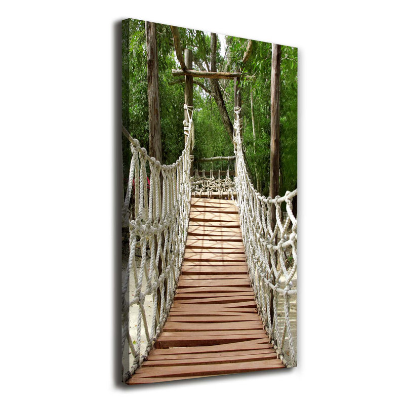 Rope Bridge - Wrapped Canvas Print