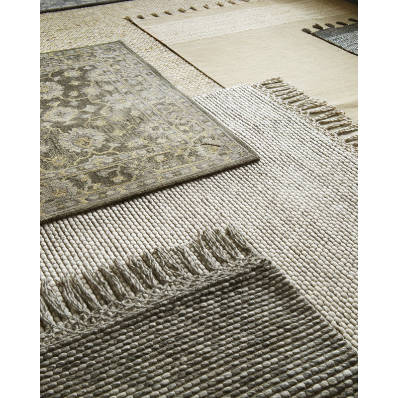 Brea Hand Loomed Gray Rug, Rectangle 7'9" x 9'9"