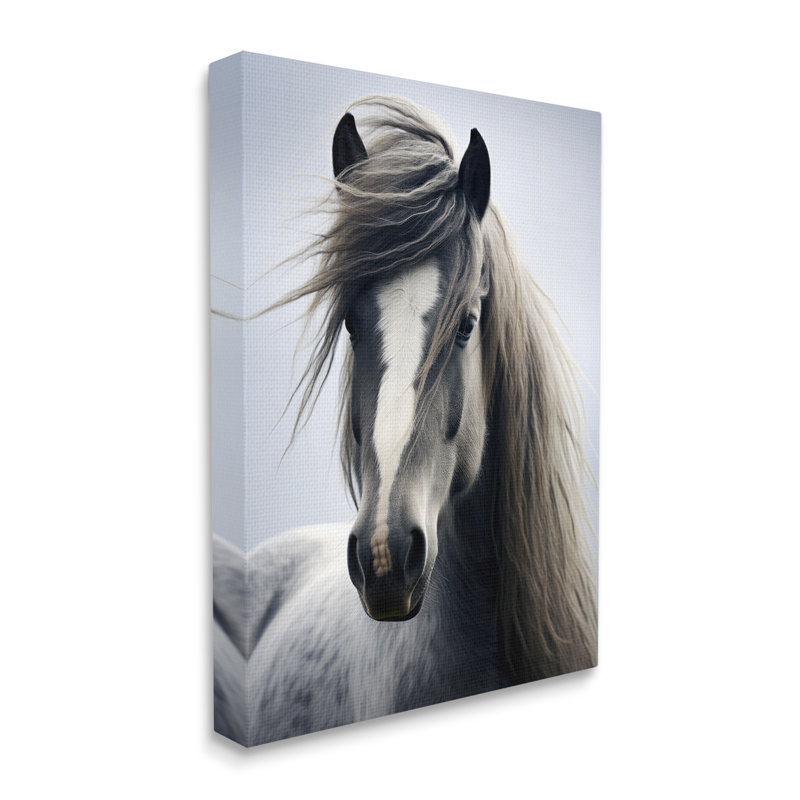 " Windblown Horse Mane " by Ray Powers, 48" H x 36" W x 1.5" D