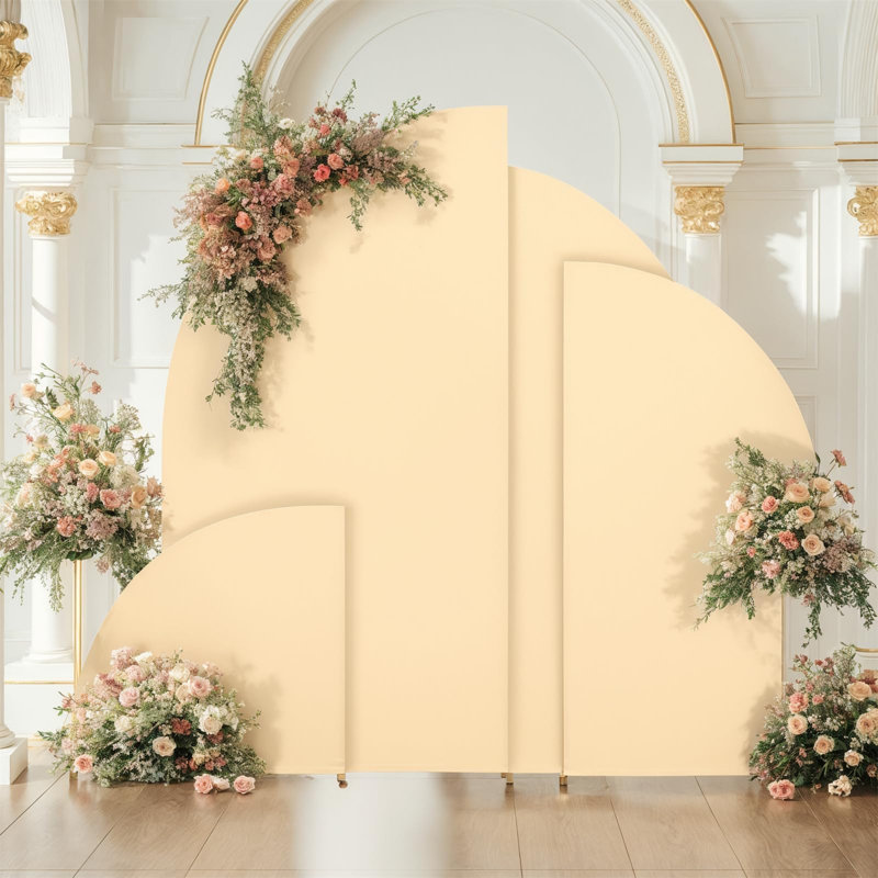 Demi-lune arche couverture toile de fond arche de mariage toile de fond housse de fond pour arche fête d'anniversaire fête de naissance décoration de mariage