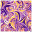Couvre-lit matelassé mauve à motif cachemire jaune -126176860