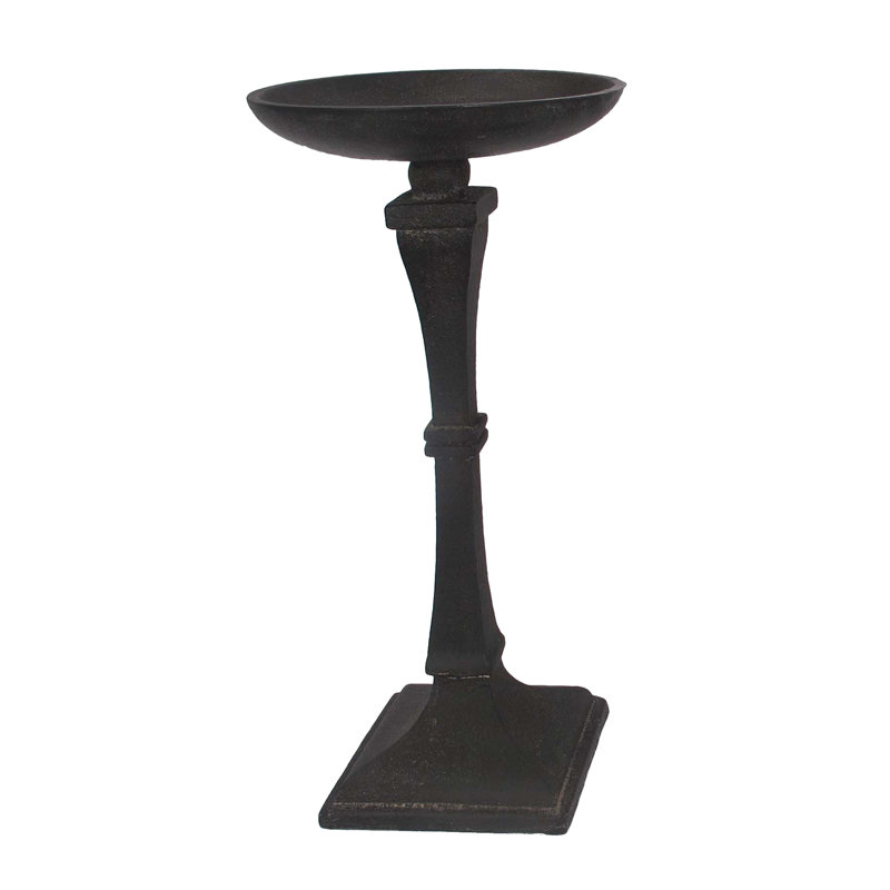 Metal Tabletop Candlestick, 14" H x 7" W x 7" D