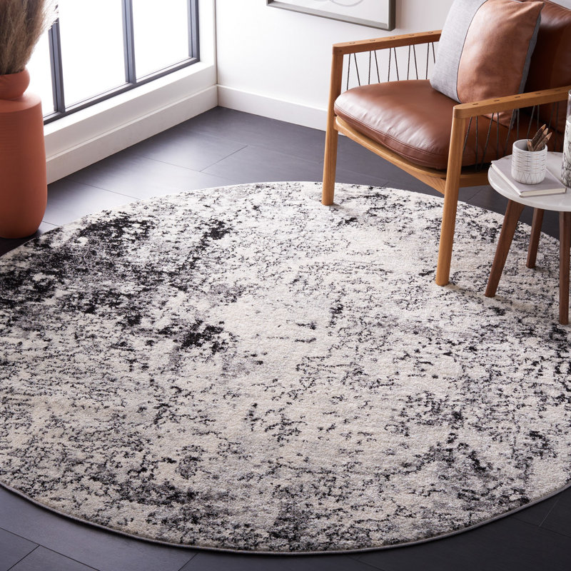 Adanac Performance Abstract Rug, Round 6'7"