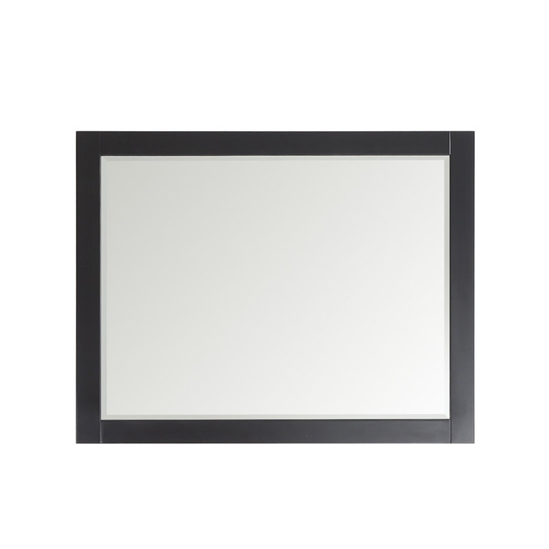 Eita Flat Wall Mirror, Espresso, 36" x 45.3"