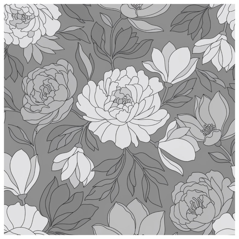 Coussins floraux pivoines et magnolia, 26 x 26 pouces