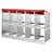 10-Compartment Chicken Nest Box Mental Box with Inclined Nesting Boxes