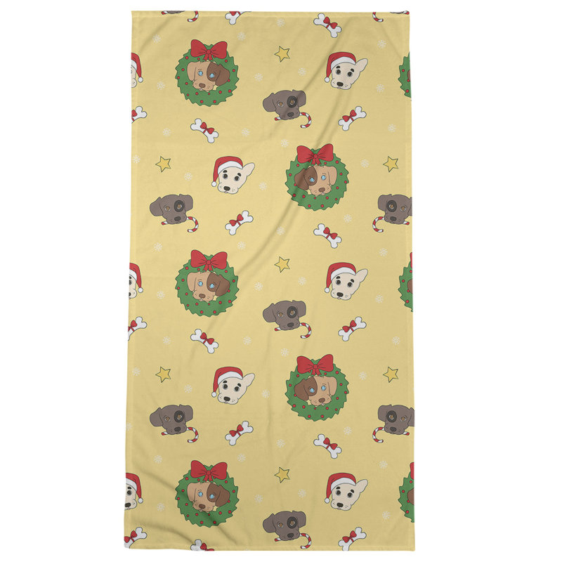Bath Towel, Yellow, Poly/Cotton
