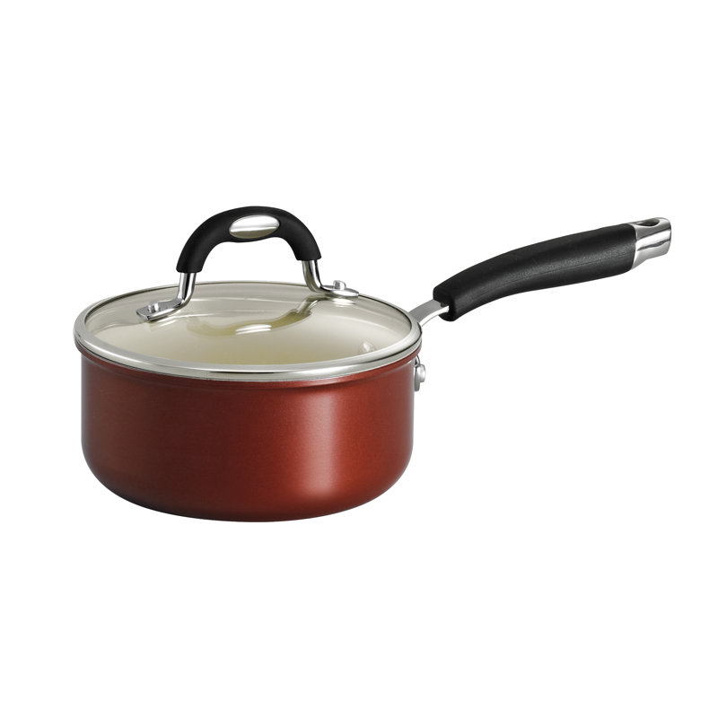Casserole avec couvercle antiadhésif de style céramique de Ramadina avec couvercle, 1,5 pte